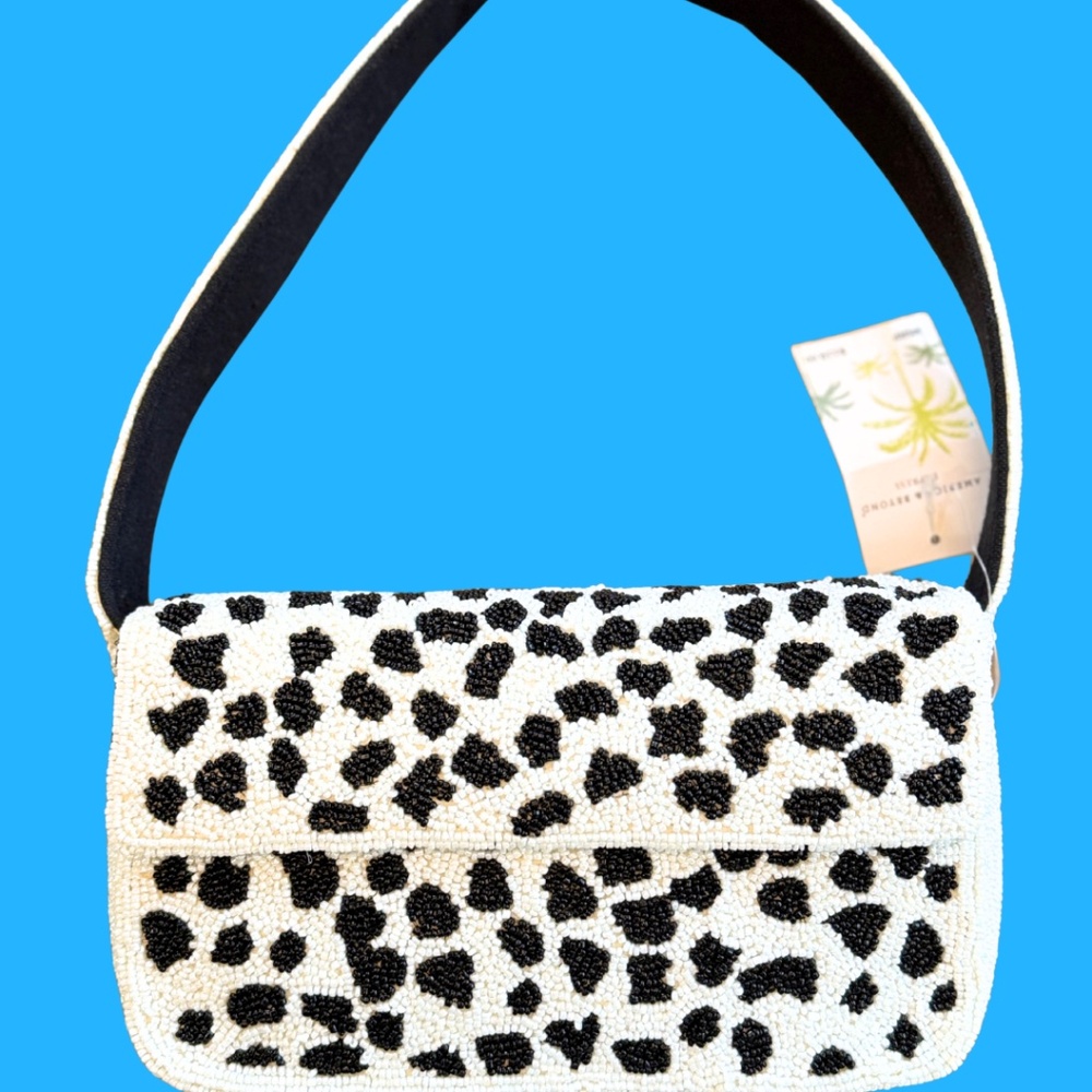 Viral Leopard Print Beaded Bag NWT New Release